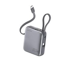4smarts Powerbank Pocket Dual Cord 10000mAh 22.5W spacegrau