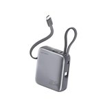 4smarts Powerbank Pocket Dual Cord 10000mAh 22.5W spacegrau