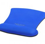 DeLOCK Ergonomisches Mauspad mit Handballenauflage blau 255 x 207 mm