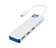 Hyper® HyperDrive Flex 5 Dockingstation USB-C Hub weiß/blau