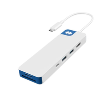 Hyper® HyperDrive Flex 8 Dockingstation USB-C Hub weiß/blau
