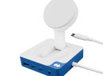 Hyper® HyperDrive Flex MagCharge Dockingstation USB-C Hub weiß/blau