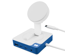 Hyper® HyperDrive Flex MagCharge Dockingstation USB-C Hub weiß/blau