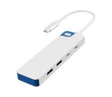 Hyper® HyperDrive Flex 4 Dockingstation USB-C Combo Hub weiß/blau