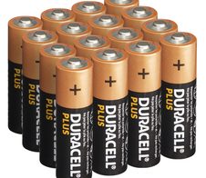 DURACELL Batterien PLUS Alkali-Mangan Mignon AA 1,5 V, 16 St.