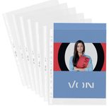 VON LEITZ Prospekthüllen DIN A4 transparent genarbt 0,065 mm, 100 St.