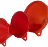 hünersdorff Trichter HD-PE Set 3-teilig rot