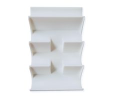 ALLboards magnetischer Stiftehalter für Glasboards 6,5 x 2,0 x 10,5 cm weiß