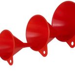 hünersdorff Trichter HD-PE Set 4-teilig rot