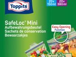 Toppits Gefrierbeutel SafeLoc Mini 150 ml; 380 ml