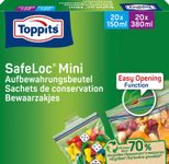 Toppits Gefrierbeutel SafeLoc Mini 150 ml; 380 ml