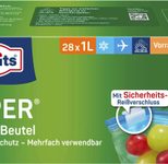 Toppits Gefrierbeutel ZIPPER 1,0 l
