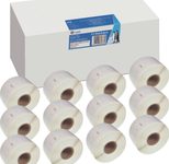 G&G Etikettenrollen für Etikettendrucker ersetzt DYMO 99012/S0722400 weiß, 89,0 x 36,0 mm