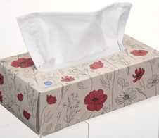 oecolife Taschentücherbox, weiß 3-lagig
