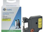 G&G Schriftband ersetzt Dymo D1 S0720580/45018, 12 mm, schwarz auf gelb