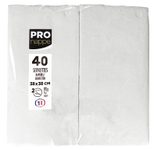 PROnappe Servietten 38,0 x 38,0 cm weiß