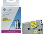 G&G Schriftband ersetzt Brother TZe-641, 18 mm, schwarz auf gelb
