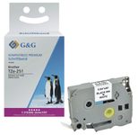 G&G Schriftband ersetzt Brother TZe-251, 24 mm, schwarz auf weiß