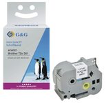 G&G Schriftband ersetzt Brother TZe-261, 36 mm, schwarz auf weiß