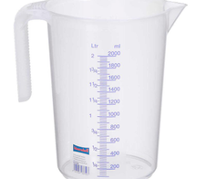 hünersdorff Messbecher transparent 2 Liter