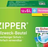 Toppits Gefrierbeutel ZIPPER 6,0 l