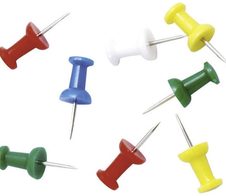 ALLboards Deko-Pinnadeln farbsortiert