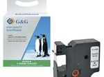 G&G Schriftband ersetzt Dymo D1/45803, 19 mm, schwarz auf weiß