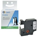 G&G Schriftband ersetzt Dymo D1/45803, 19 mm, schwarz auf weiß