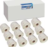 G&G Etikettenrollen für Etikettendrucker ersetzt DYMO 11354/S0722540 weiß, 57,0 x 32,0 mm