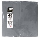 PROnappe Servietten 38,0 x 38,0 cm grau