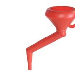 hünersdorff Trichter HD-PE mit Winkel rot