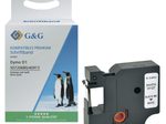 G&G Schriftband ersetzt Dymo D1 S0720680/40913, 9 mm, schwarz auf weiß
