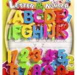 ALLboards Buchstaben und Zahlen Magnete farbsortiert