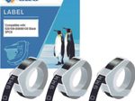 G&G Prägebänder 3D ersetzt Dymo S0847730, 9 mm, weiß auf schwarz