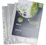 Exacompta Prospekthüllen Forever DIN A4+ transparent genarbt 0,09 mm, 50 St.