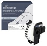 MediaRange Endlospapierrolle für Etikettendrucker ersetzt brother DK-22210 weiß, 29,0 mm, 1 x 1 Etiketten