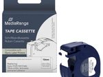 MediaRange Schriftband LetraTag MRDY91221 ersetzt DYMO 91221/S0721660 , 12 mm, schwarz auf weiß, 1 St.