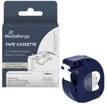 MediaRange Schriftband LetraTag MRDY91221 ersetzt DYMO 91221/S0721660 , 12 mm, schwarz auf weiß, 1 St.