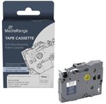 MediaRange Schriftband MRBTZS231 ersetzt brother TZ-S231/TZe-S231 , 12 mm, schwarz auf weiß, 1 St.