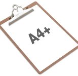 RAPESCO® Klemmbrett VHBCB003 DIN A4 braun Holzhartfaser, 1 St.