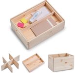 Zeller Aufbewahrungsboxen-Set braun