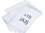 RAPESCO® Dokumententaschen ECO GRS DIN A3 transparent klar, 10 St.
