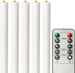 goobay LED-Stabkerzen, 24cm, weiß