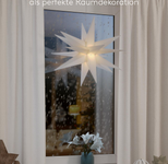 goobay Weihnachtssstern 3D, weiß