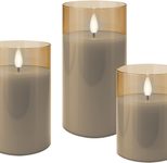 goobay LED-Wachskerzen, gold