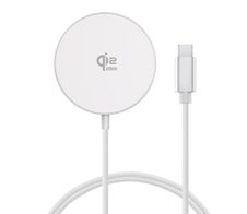 4smarts Qi2 25W MagSafe Kabelloses Ladegerät Set – 1,5 m, Weiß