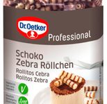 Dr. Oetker Schoko Zebra Röllchen Dekor 400,0 g