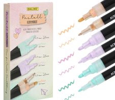 ONLINE® Pastell Lettering Acrylstifte-Set Mehrfarbig