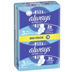 always Binden Ultra Day Long Plus mit Flügeln für Frauen, 18 St.