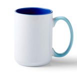 Cricut Abgeschrägter Keramiktassen-Rohling – Meerblau, 425 ml